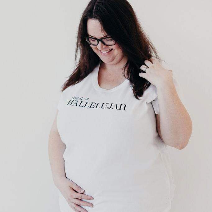 Raise a Hallelujah Ladies Maternity Shirt