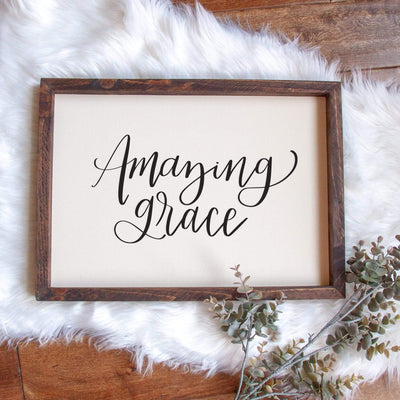 Amazing Grace Handmade Sign