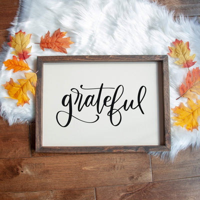 Grateful Handmade Sign