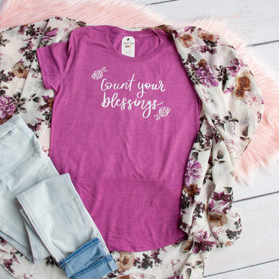 Count Your Blessings Triblend Short Sleeve Shirt