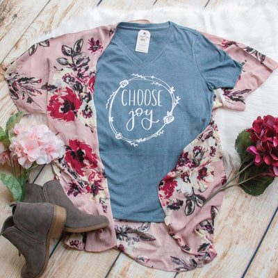 Pink Floral Kimono