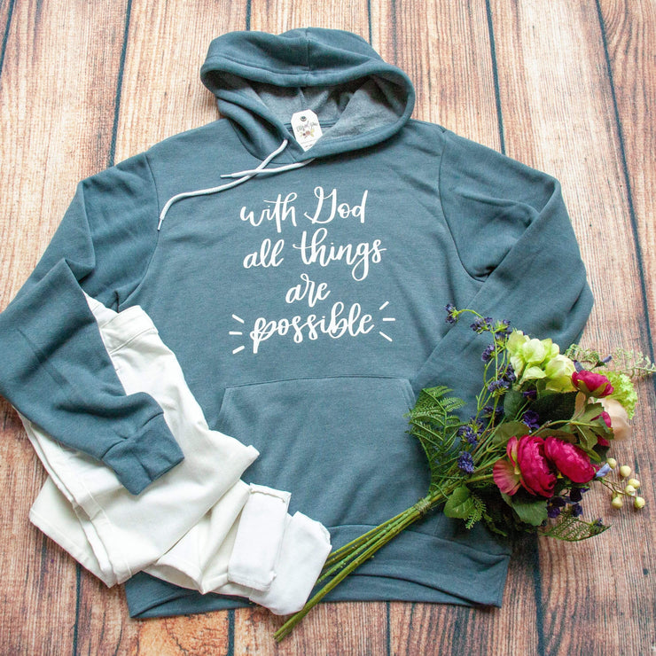 With God All Things are Possible Premium Hoodie
