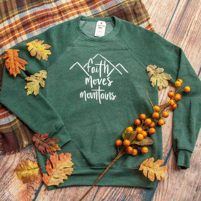 Faith Moves Mountains Premium Fleece Pullover