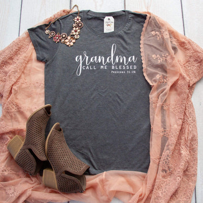 Grandma: Call Me Blessed Classic Short Sleeve Shirt