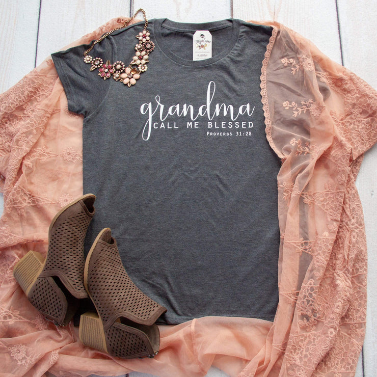 Grandma: Call Me Blessed Classic Short Sleeve Shirt