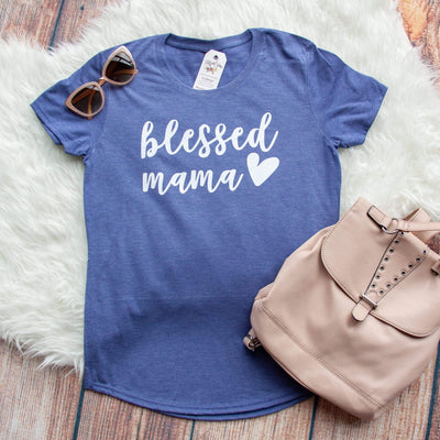 Blessed Mama Triblend Short Sleeve Shirt