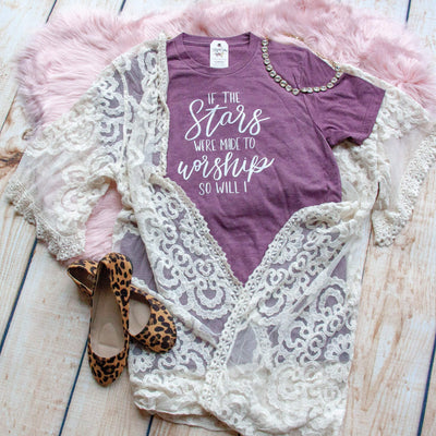 Cream Lace Kimono