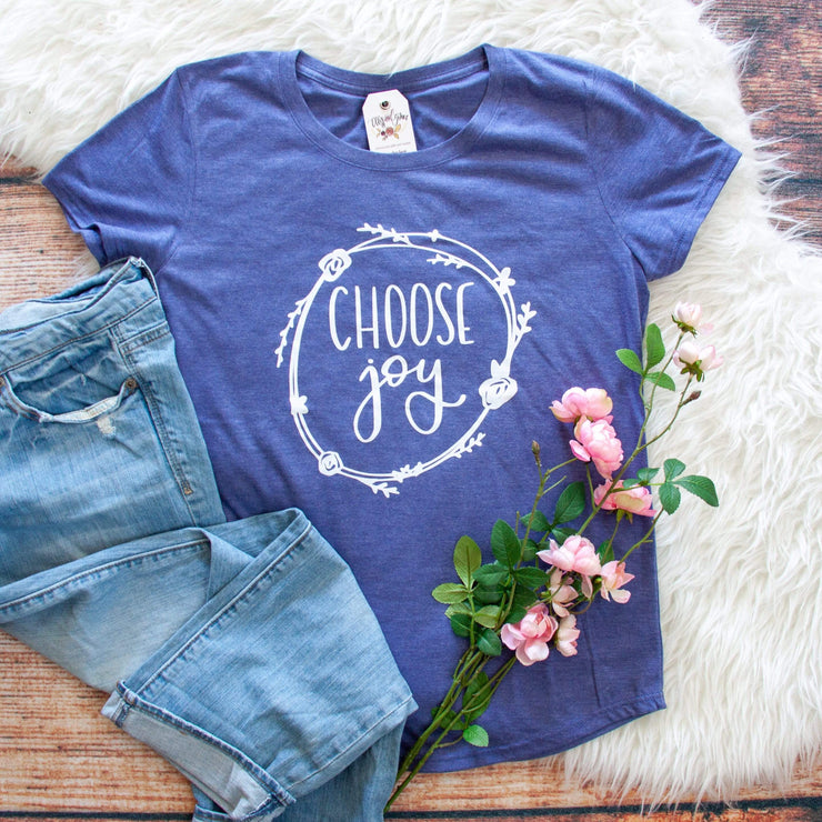 Choose Joy Triblend Short Sleeve Shirt
