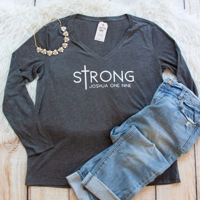 sTrong Longsleeve V-Neck