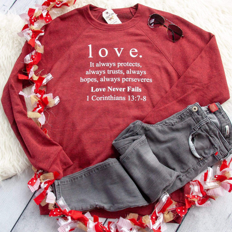 1 Corinthians 13 Love Premium Fleece Pullover