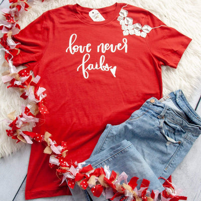 Love Never Fails Unisex Shirt
