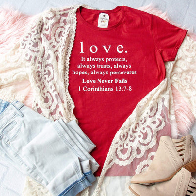 1 Corinthians 13 Love Classic Short Sleeve Shirt