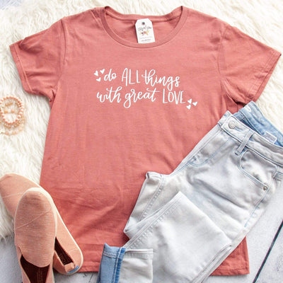 Do All Things with Great Love Classic Short Sleeve Shirt