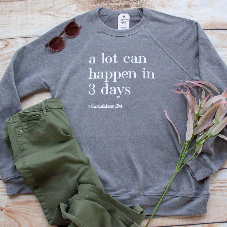A Lot Can Happen in 3 Days Premium Fleece Pullover