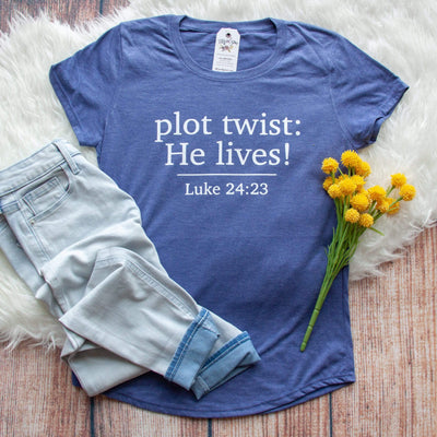 Plot Twist: He Lives! Triblend Short Sleeve Shirt
