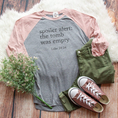 Spoiler Alert: The Tomb was Empty Baseball Shirt