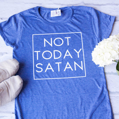 Not Today Satan Classic Short Sleeve Shirt