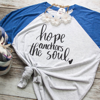 Hope Anchors the Soul Baseball Tee