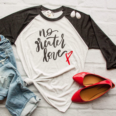 No Greater Love Baseball Tee