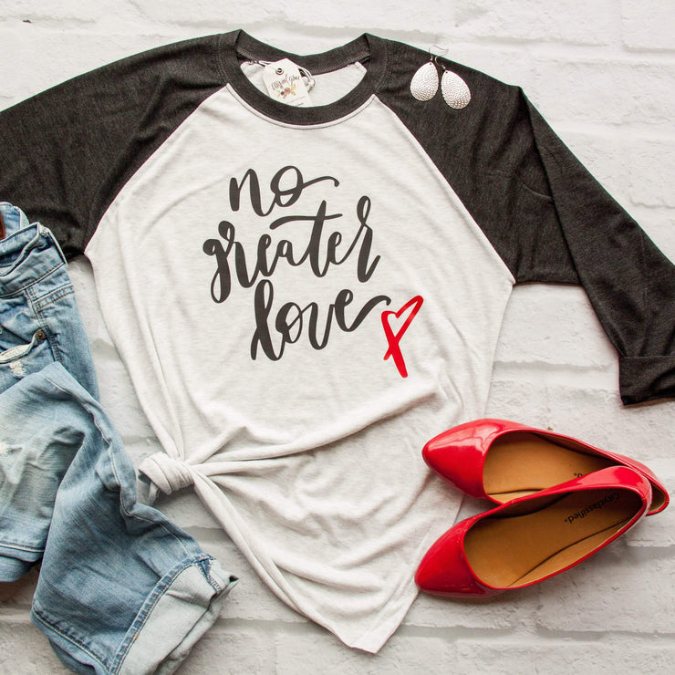 No Greater Love Baseball Tee