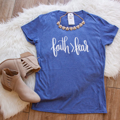 Faith > Fear Classic Short Sleeve Shirt