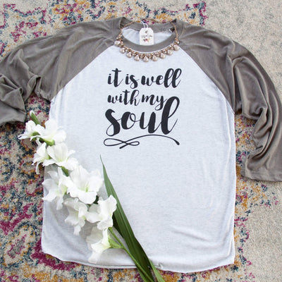 It Is Well With My Soul Baseball Shirt