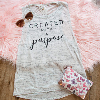 Created with a Purpose Ladies Muscle Tank