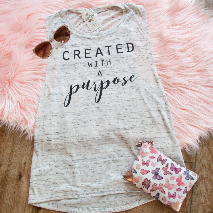 Created with a Purpose Ladies Muscle Tank