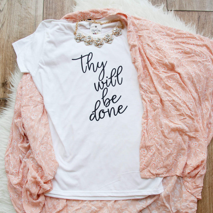 Thy Will Be Done Classic Short Sleeve Shirt