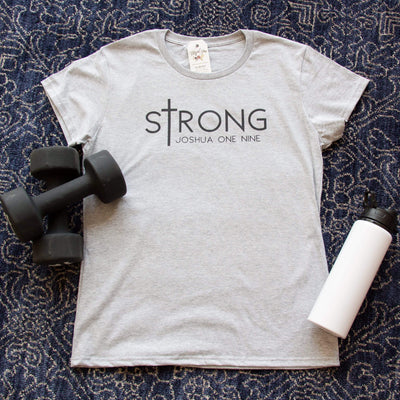 sTrong Joshua 1:9 Classic Short Sleeve Shirt