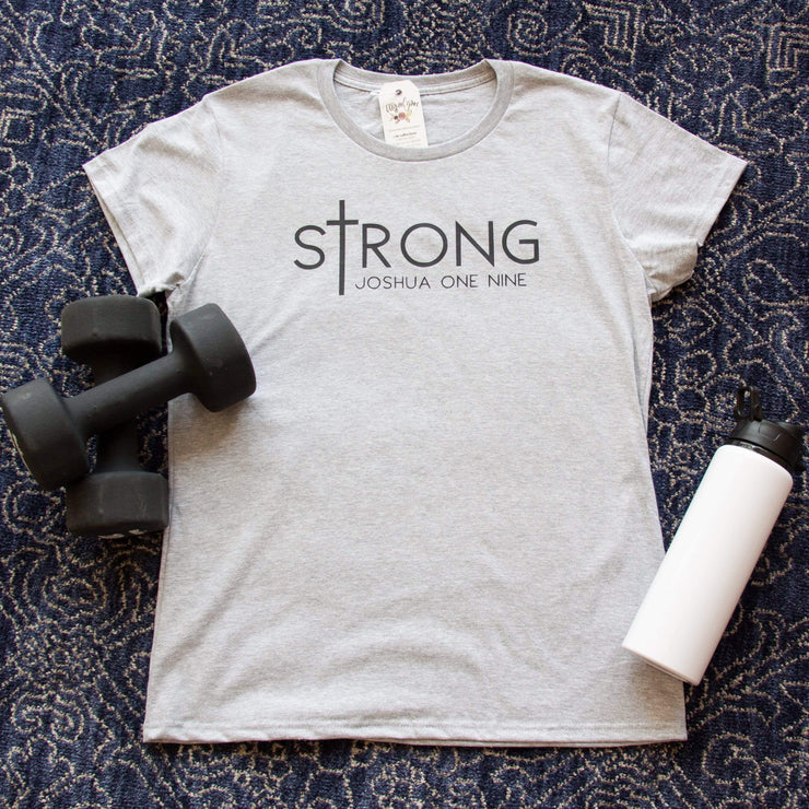 sTrong Joshua 1:9 Classic Short Sleeve Shirt