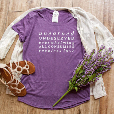 Reckless Love Triblend Short Sleeve Shirt