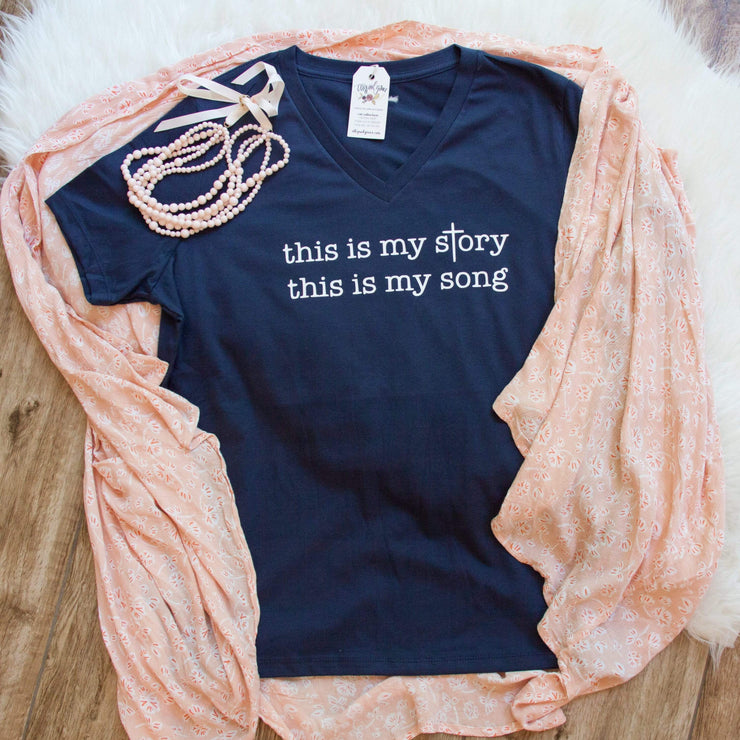 This is My Story, This is My Song Relaxed Ladies Vneck