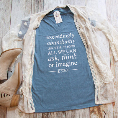 Ephesians 3:20 Ladies Vneck