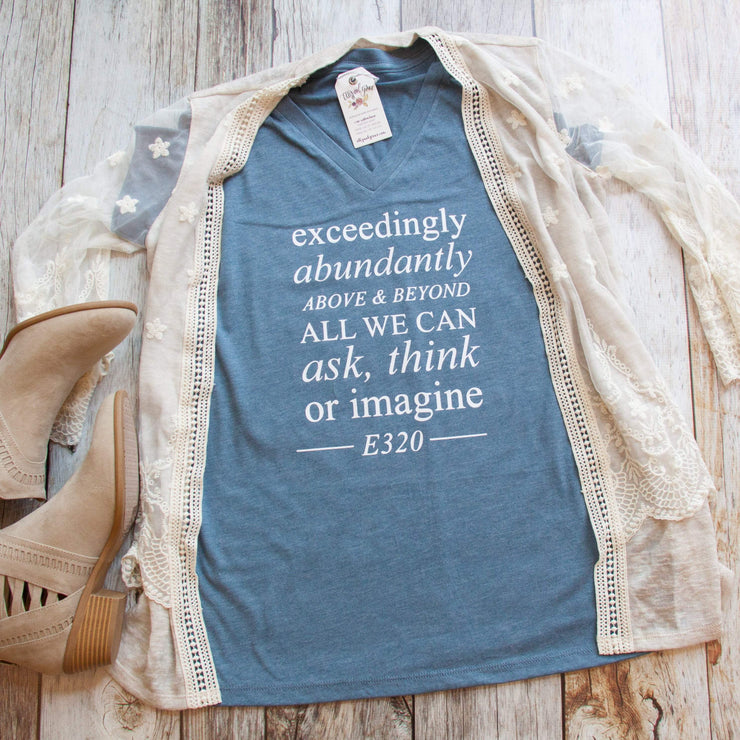 Ephesians 3:20 Ladies Vneck