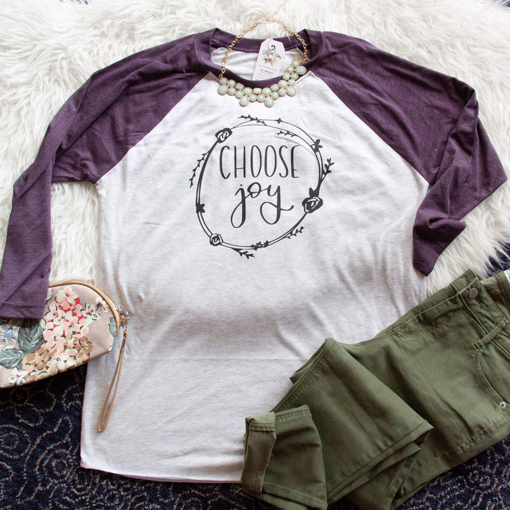 Choose Joy Baseball Tee
