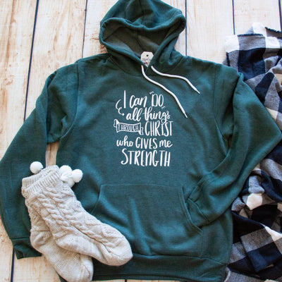 I Can do all things through Christ Philippians 4:13 Premium Hoodie