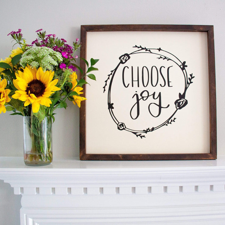 Choose Joy Handmade Sign