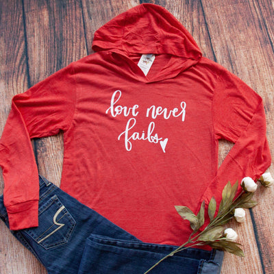 Love Never Fails T-Shirt Hoodie