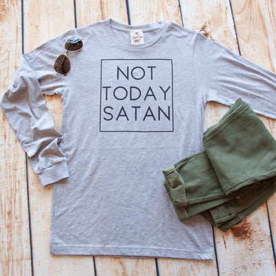Not Today Satan Crew Longsleeve