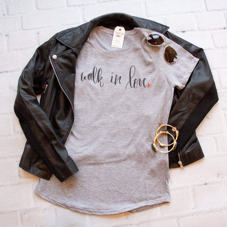Walk in Love Short Sleeve Women's Triblend Tee