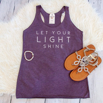 Let Your Light Shine Racerback Tank