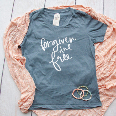 Forgiven and Free Relaxed Ladies Vneck