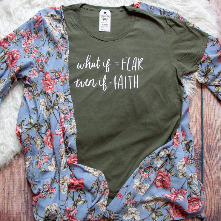 What If Fear Even If Faith Classic Short Sleeve Shirt