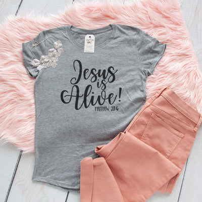 Jesus is Alive Triblend Christian Tee Shirt