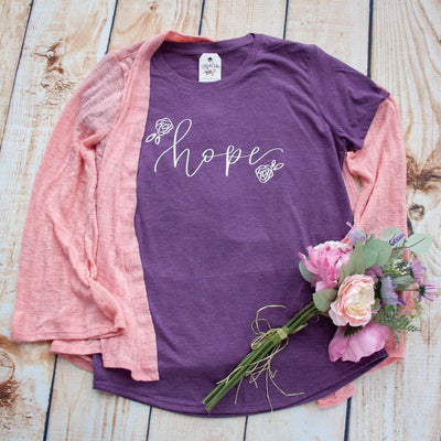 Hope Floral Triblend Christian Tee Shirt