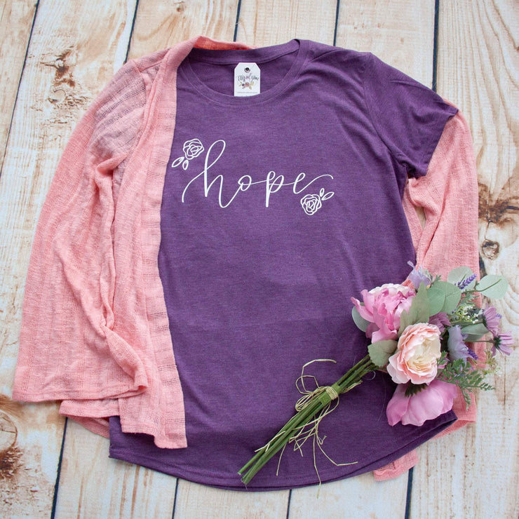 Hope Floral Triblend Christian Tee Shirt