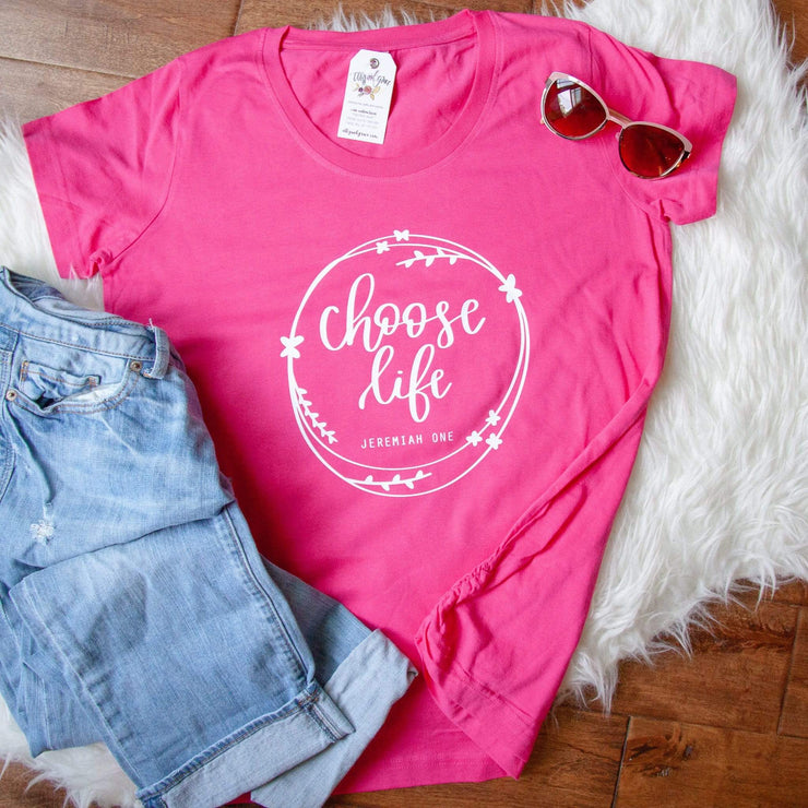 Choose Life Ladies Maternity Shirt