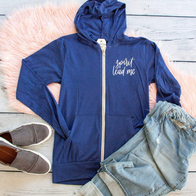 Spirit Lead Me Lightweight Zip up Hoodie