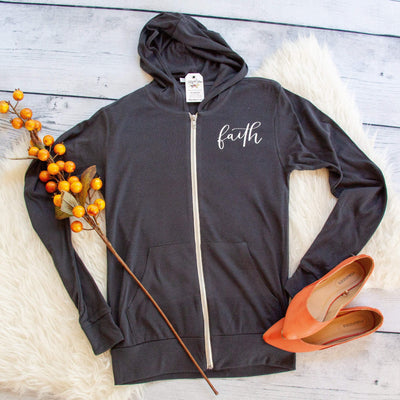 Faith Lightweight Zip up Hoodie
